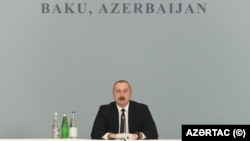 İlham Əliyev "Orta Dəhliz boyunca: geopolitika, təhlükəsizlik və iqtisadiyyat" mövzusunda beynəlxalq konfransda