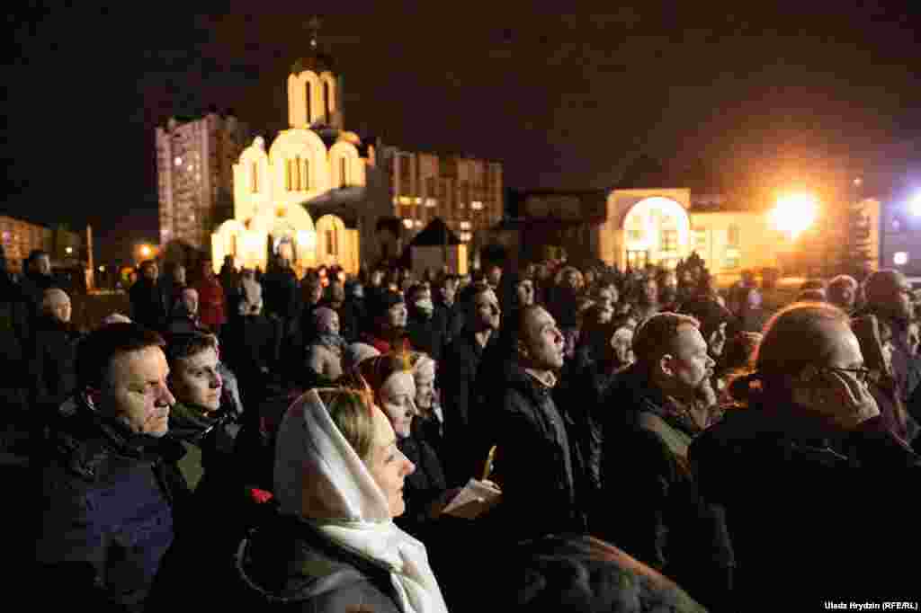 Пасхальная служба в белорусской столице 19 апреля.