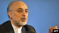 İranın xarici işlər naziri Ali Akbar Salehi Ermənistanda mətbuat konfransı zamanı