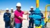 Kazakhstan - Sharipbayev - Kairat Sharipbayev, Chairman of the Management Board of "KazTransGas" JSC, launches wells in the Zhambul region, August 9, 2015. 